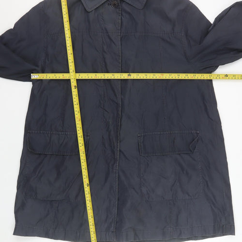 InWear Men's Black M Mid-Length Rain Coat Water Resistant Jacket
