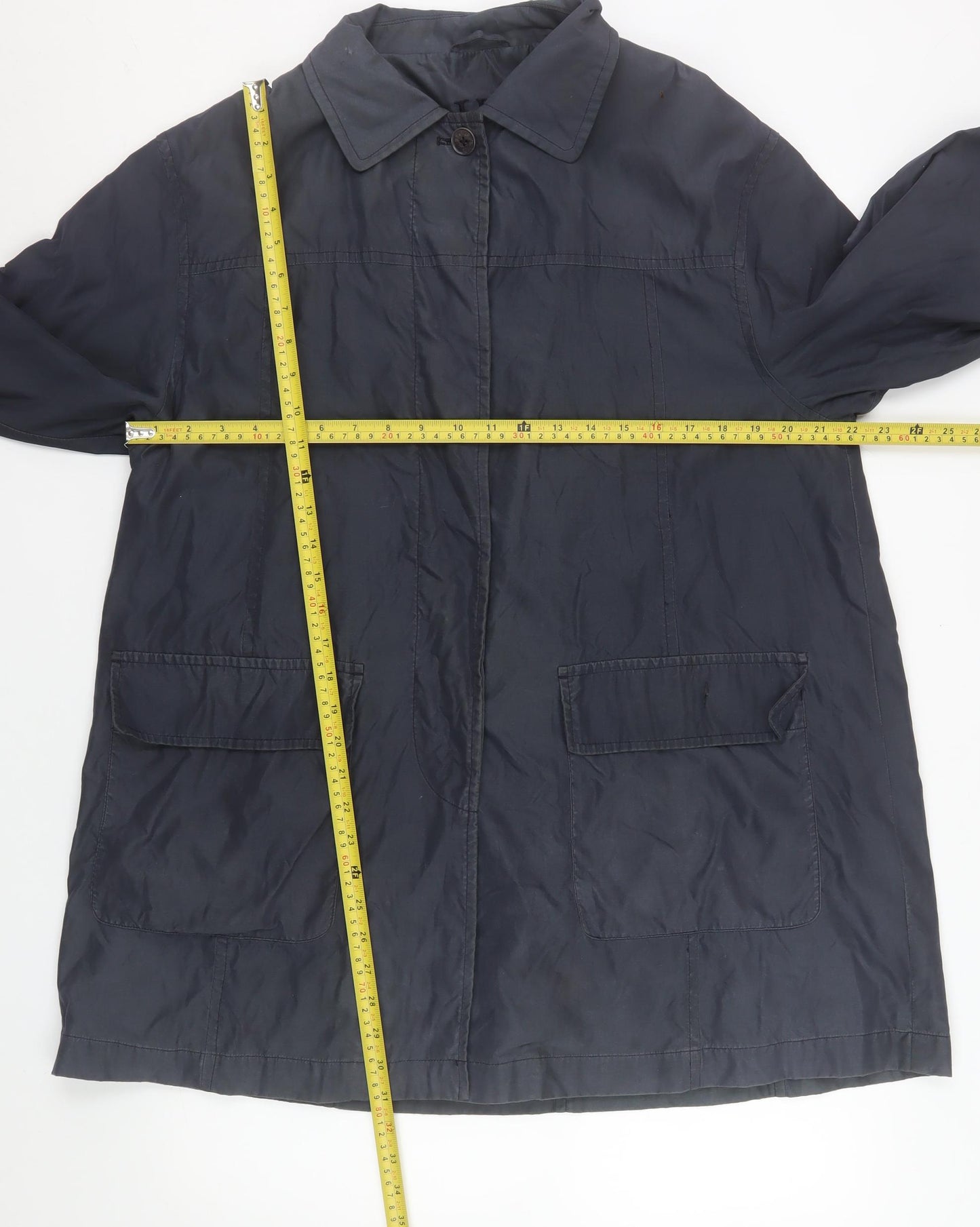 InWear Men's Black M Mid-Length Rain Coat Water Resistant Jacket