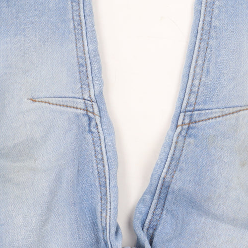 Primark Blue Baby Denim Jogger Jeans 6-9 Months Elastic Waist Casual
