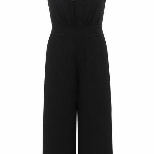Blu Heaven Women's Black One Shoulder Beaded Wide Leg Jumpsuit Size L