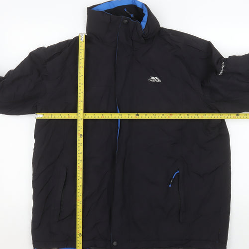 Trespass Men's Black L Waterproof Windproof Parka Jacket Lined Size L