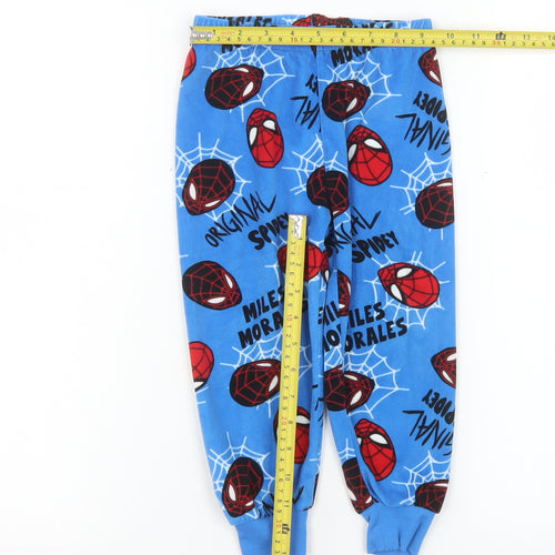 Primark Boys Blue Spider-Man Miles Morales Fleece Pyjama Pants 2-3 Years