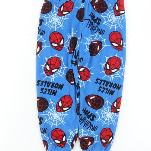 Primark Boys Blue Spider-Man Miles Morales Fleece Pyjama Pants 2-3 Years