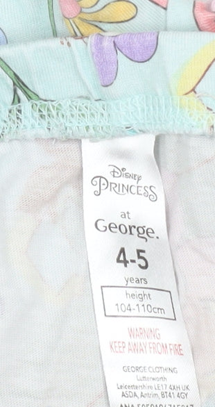 Disney Princess George Girls Multicoloured 4-5 Years Cotton Pyjama Pants