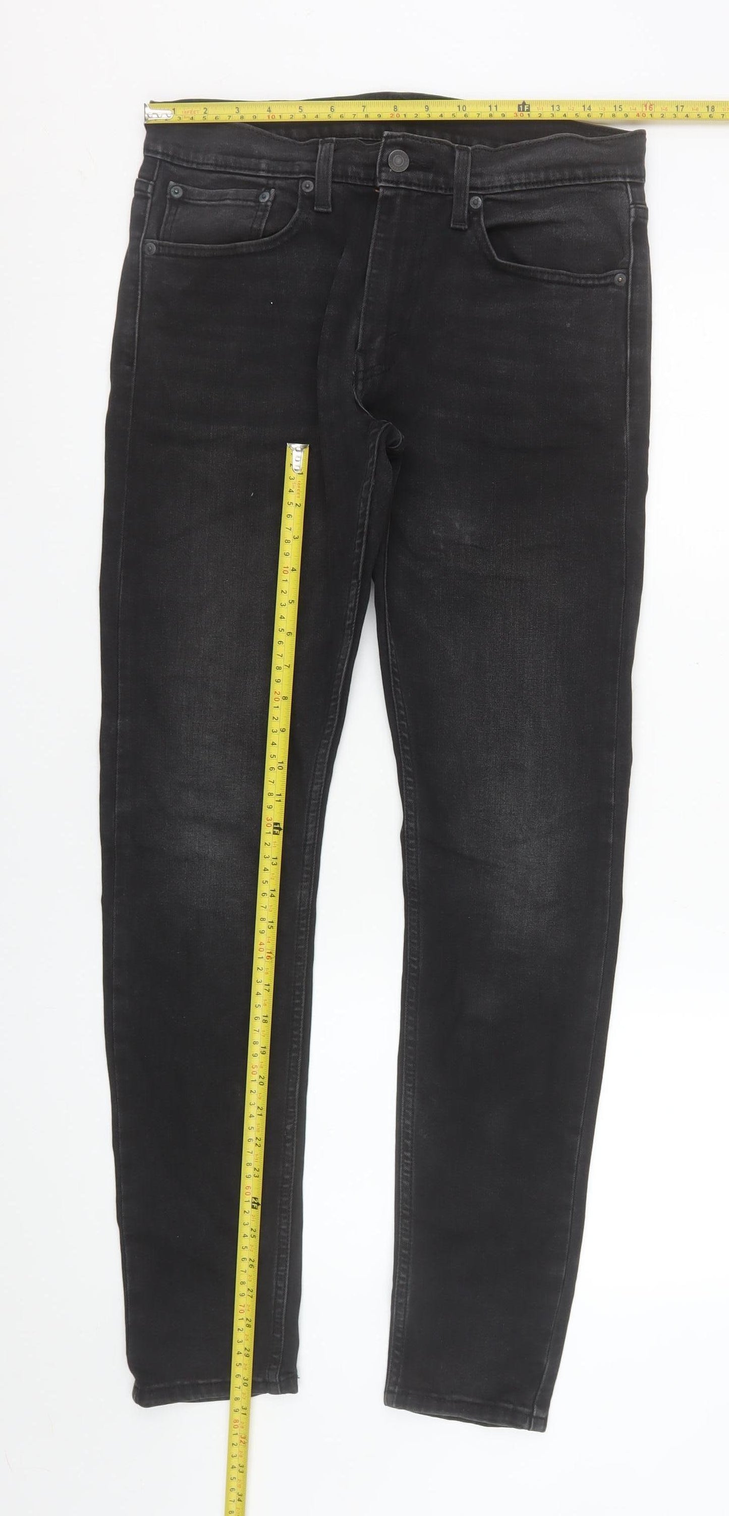 Levi Strauss & Co Men’s Black Skinny Jeans 32x32 Denim Stretch
