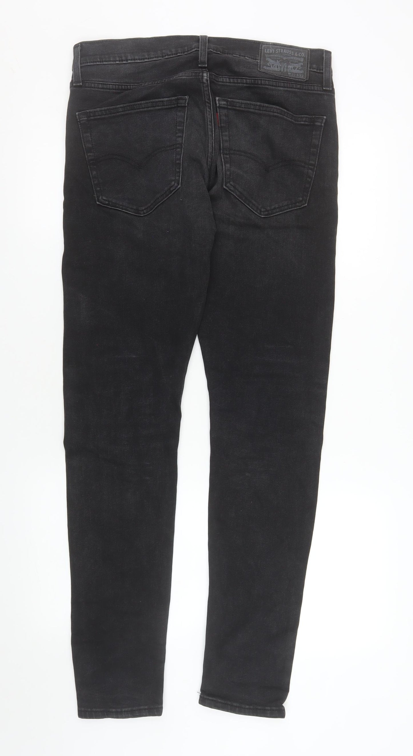 Levi Strauss & Co Men’s Black Skinny Jeans 32x32 Denim Stretch