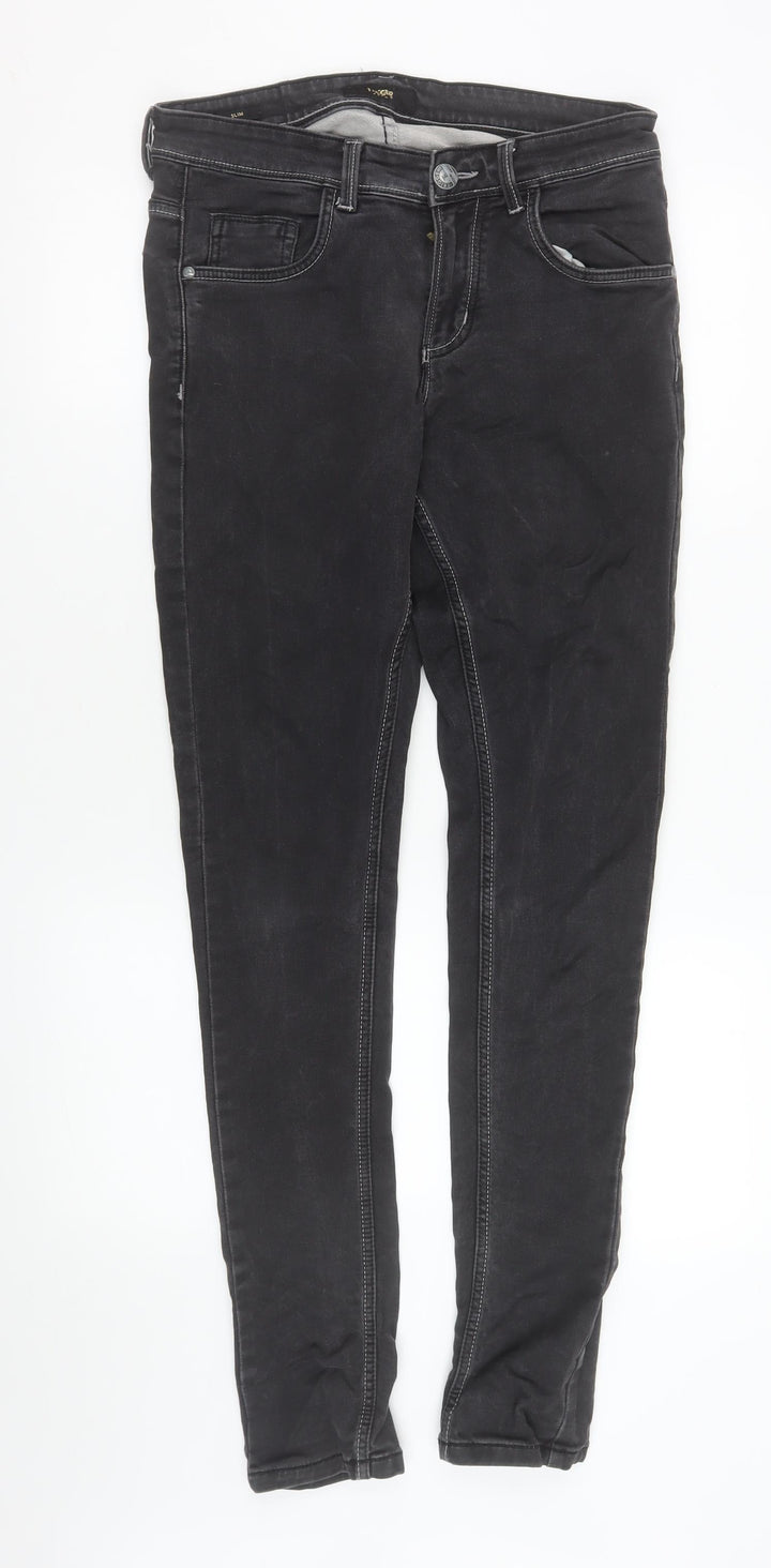 Trigger Men's Black Slim Fit Stretch Denim Jeans Size 30