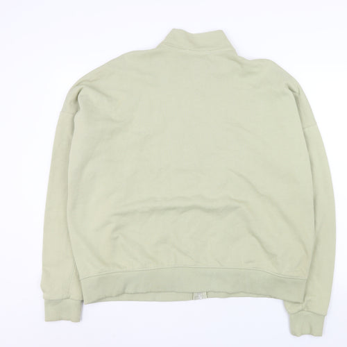 PrettyLittleThing Women’s Green Logo Full Zip Basic Jacket Size S