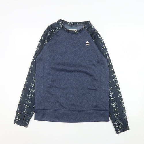 Burton Men's Blue XS Pullover Sweatshirt Long Sleeve Polyester