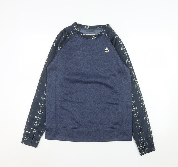 Burton Men's Blue XS Pullover Sweatshirt Long Sleeve Polyester