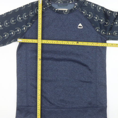 Burton Men's Blue XS Pullover Sweatshirt Long Sleeve Polyester
