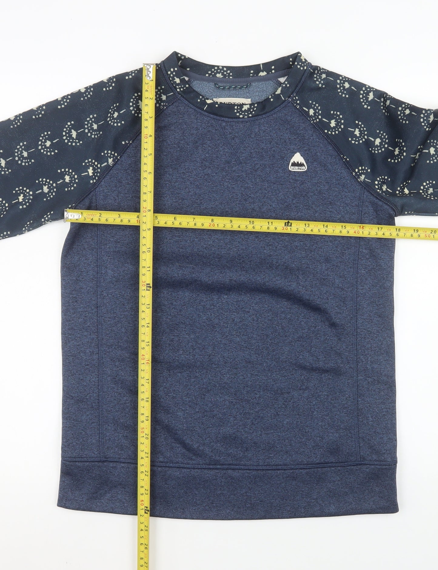 Burton Men's Blue XS Pullover Sweatshirt Long Sleeve Polyester