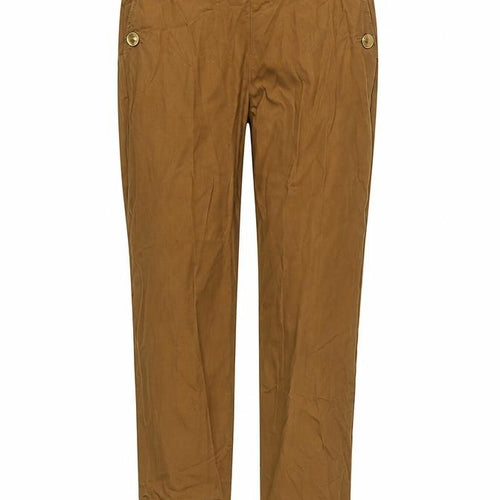 Massimo Dutti Women Brown High Rise Chino Trousers Size 8