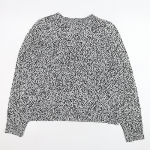 H&M Divided Men's Grey Chunky Knit Pullover Jumper Size M