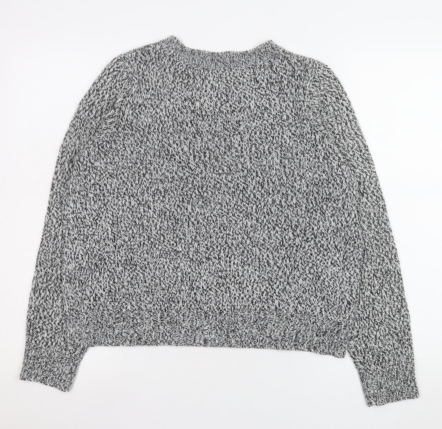 H&M Divided Men's Grey Chunky Knit Pullover Jumper Size M