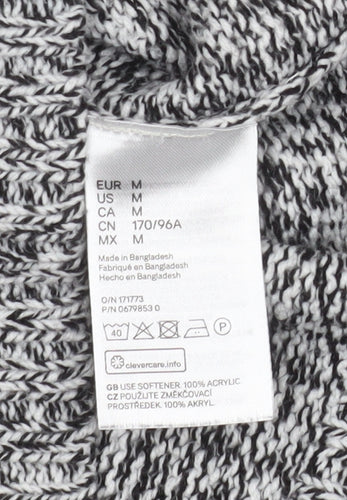 H&M Divided Men's Grey Chunky Knit Pullover Jumper Size M