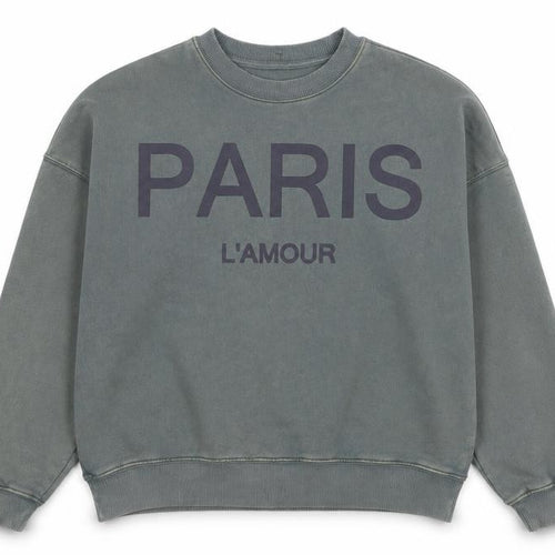 Next Men’s Green Paris L’Amour Graphic Sweatshirt Size M Relaxed Fit
