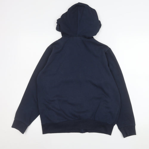 Manchester City Teens Blue Hooded Full Zip Jacket Size 12
