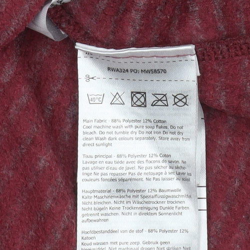 Regatta Great Outdoors Women's Red 1/2 Zip Pullover Fleece UK 14