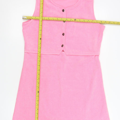 Very Women Pink Size 14 Sleeveless A-Line Knit Dress