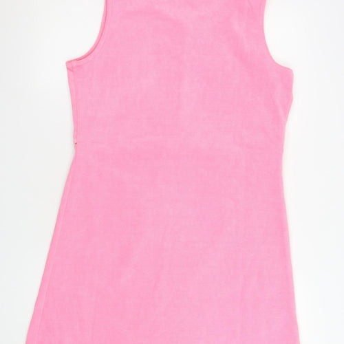 Very Women Pink Size 14 Sleeveless A-Line Knit Dress