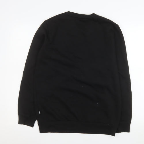 Puma Men's Black Small Crew Neck Pullover Sweatshirt