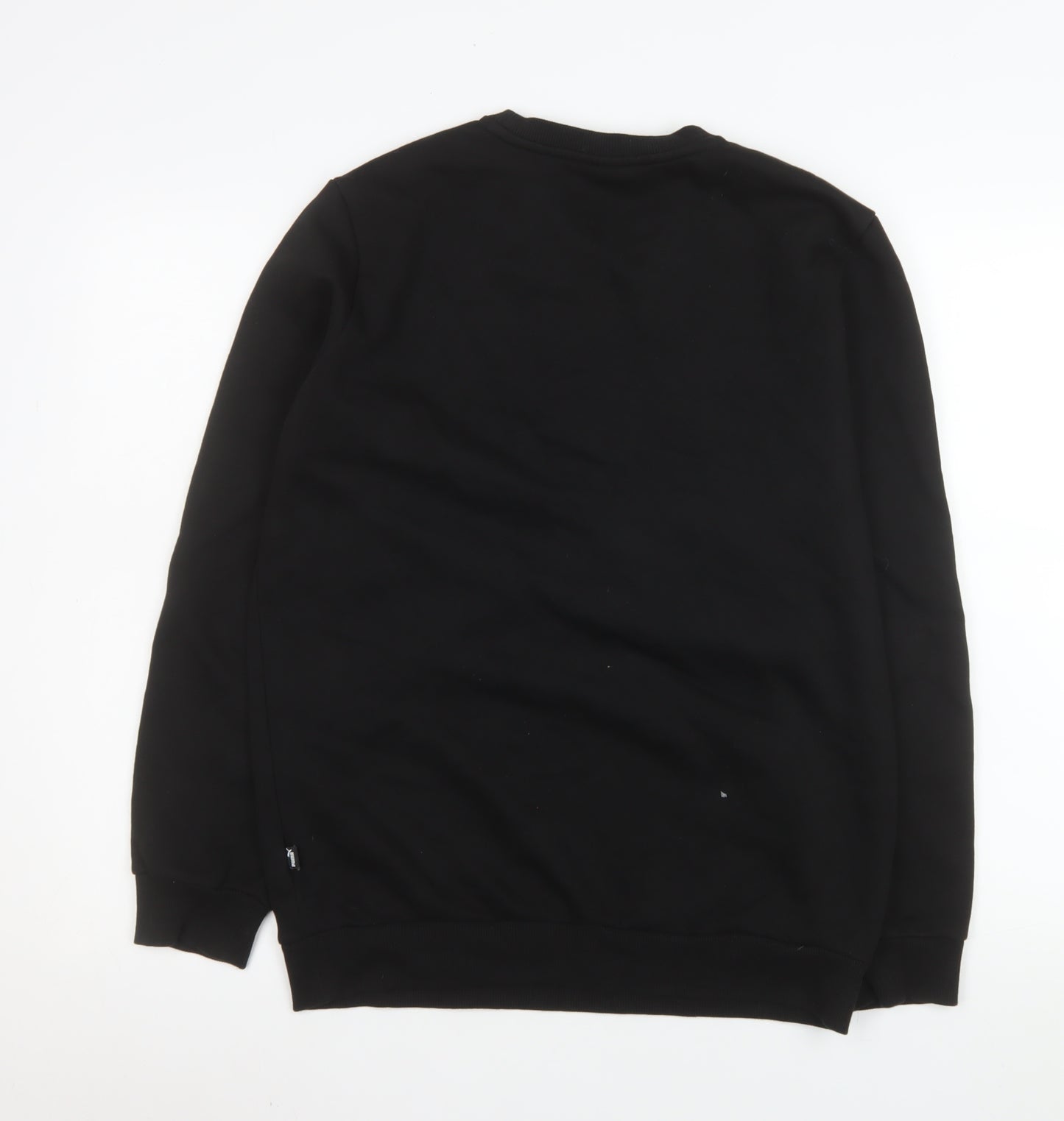 Puma Men's Black Small Crew Neck Pullover Sweatshirt