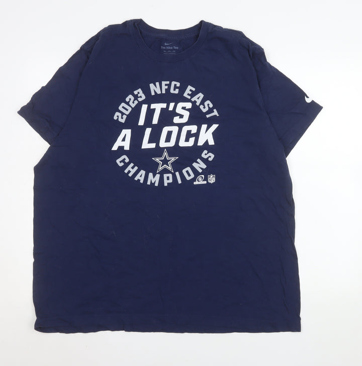 Nike Men’s Navy 2XL Dallas Cowboys Champions Graphic T-Shirt