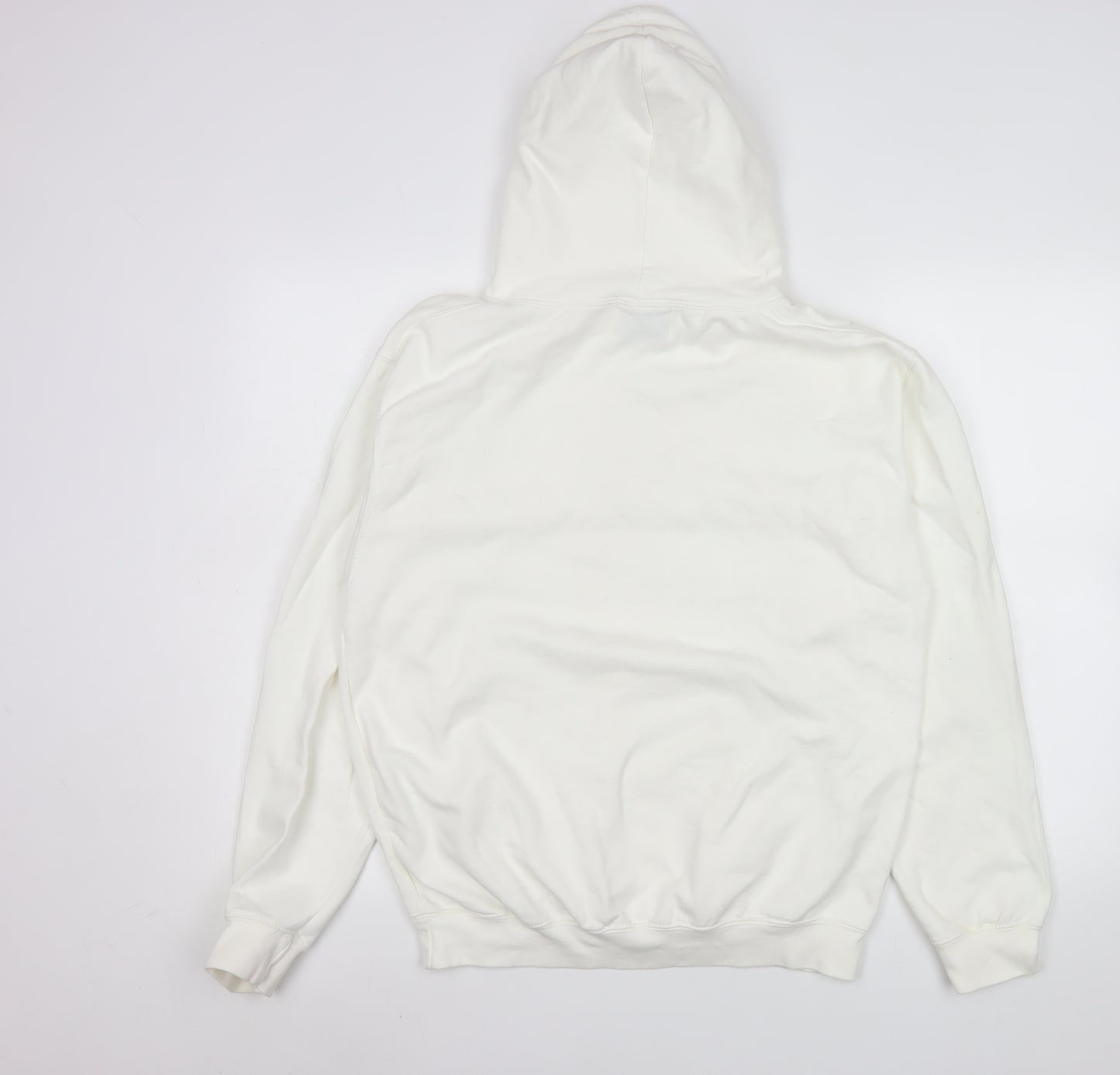MKI Miyuki Zoku Men’s White Pullover Hoodie Medium Logo Print