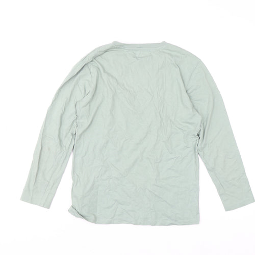 Unit Kids Girls Green Long Sleeve Graphic Cotton T-Shirt 11-12 Years
