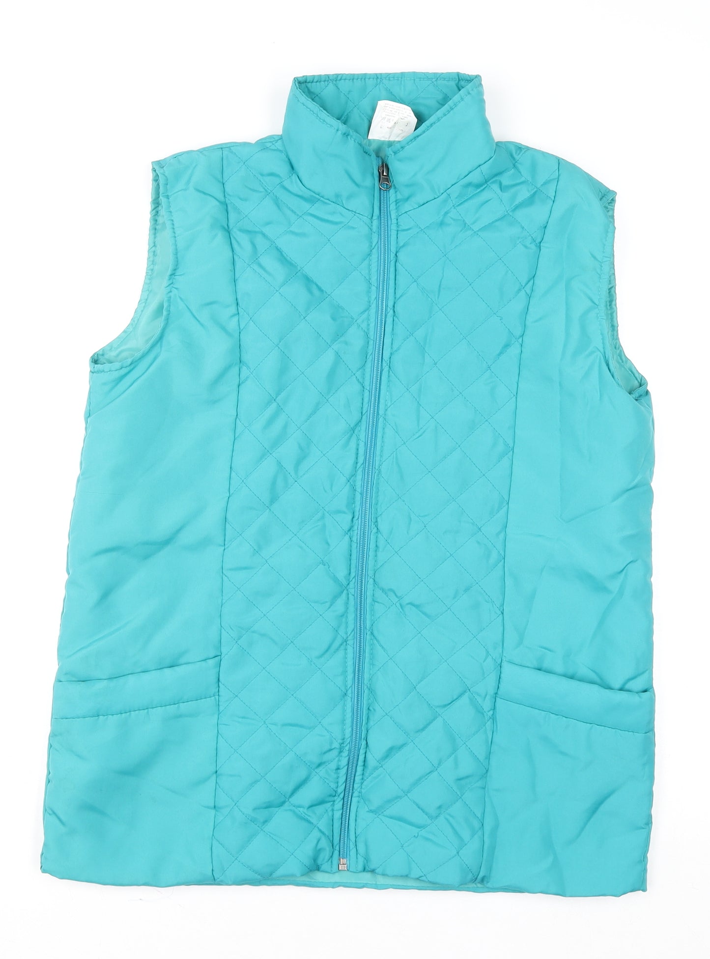 Anne de Lançay Women's Blue Quilted Waistcoat Size M