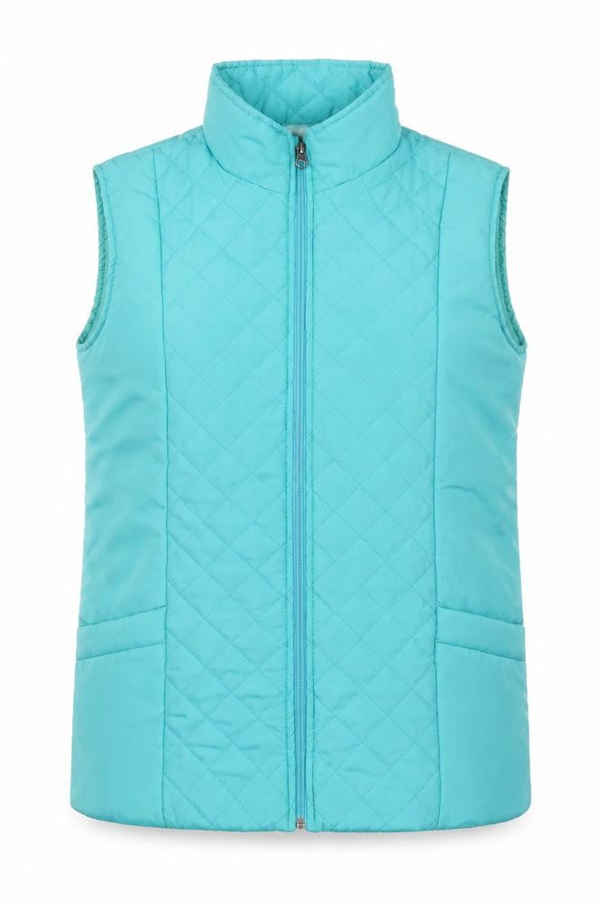 Anne de Lançay Women's Blue Quilted Waistcoat Size M