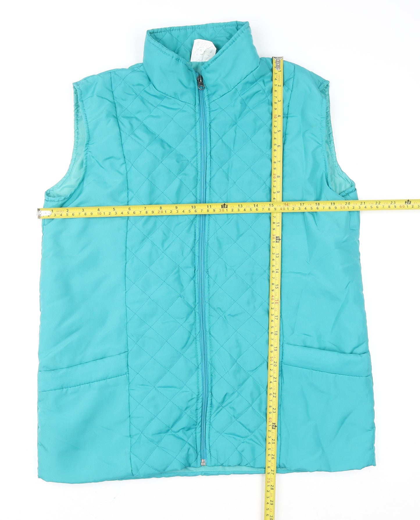 Anne de Lançay Women's Blue Quilted Waistcoat Size M