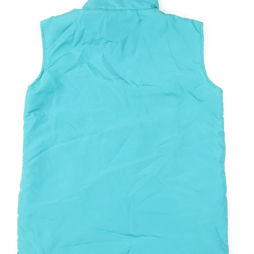 Anne de Lançay Women's Blue Quilted Waistcoat Size M