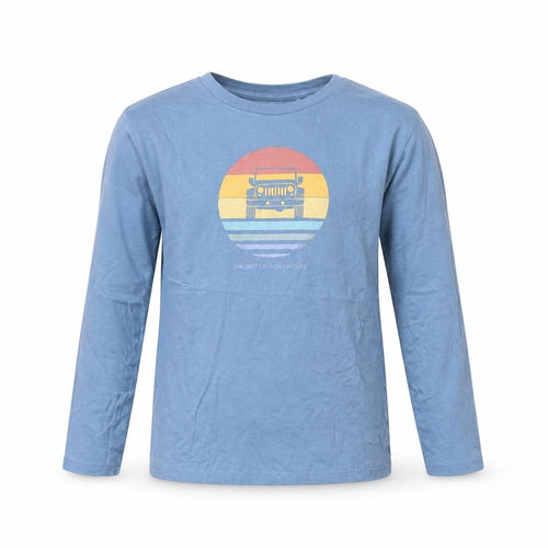 Unit Kids Boys Blue Long Sleeve Adventure Graphic Cotton T-Shirt 11-12 Years