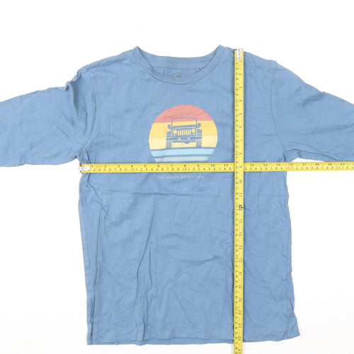 Unit Kids Boys Blue Long Sleeve Adventure Graphic Cotton T-Shirt 11-12 Years