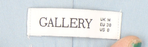 Gallery Women's Blue Chino Trousers Size M Viscose Blend