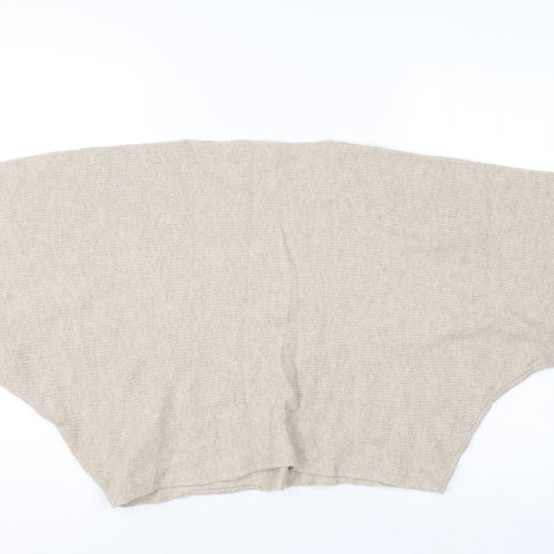 Collezione Gaia Women Beige Oversized Batwing Jumper M