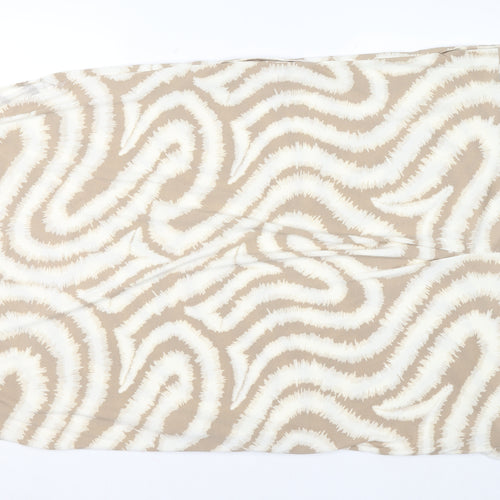 FREE/QUENT Women's Beige Abstract Shift Dress Size L