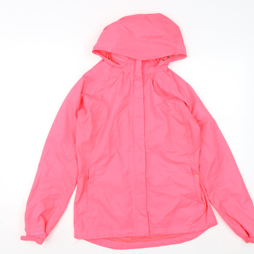 Dunnes Stores Women’s Pink Hooded Rain Coat Jacket Size 8