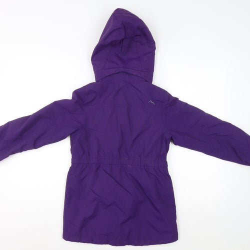 Peter Storm Girls Purple Waterproof Hooded Parka Coat 9-10 Years