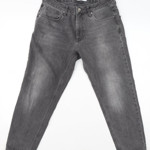 ASOS DESIGN Men’s Grey Tapered Jeans W31 L30 Regular Fit Denim