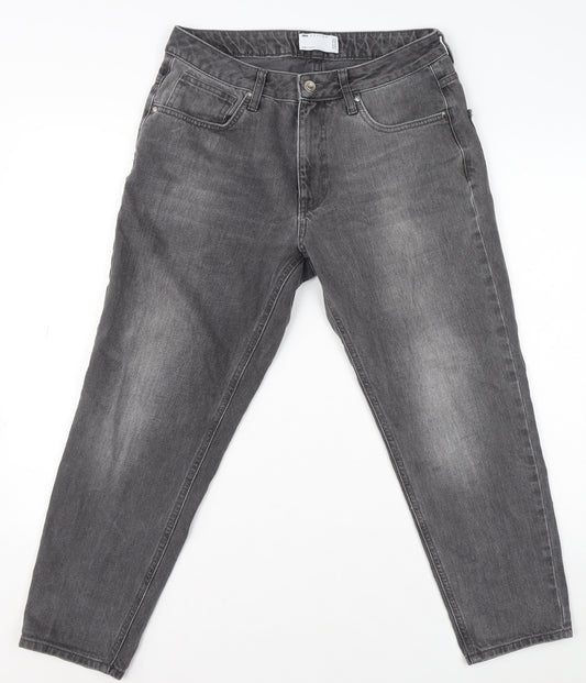 ASOS DESIGN Men’s Grey Tapered Jeans W31 L30 Regular Fit Denim