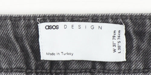 ASOS DESIGN Men’s Grey Tapered Jeans W31 L30 Regular Fit Denim