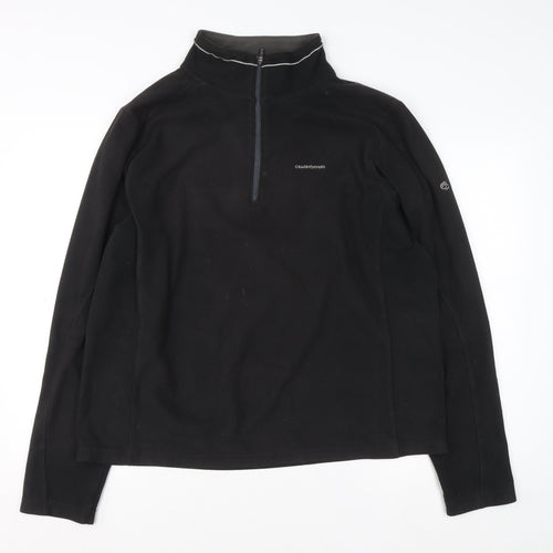 Craghoppers Men's Black XL Fleece 1/4 Zip Pullover Sweatshirt
