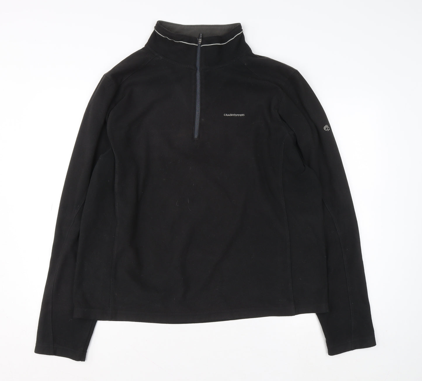 Craghoppers Men's Black XL Fleece 1/4 Zip Pullover Sweatshirt