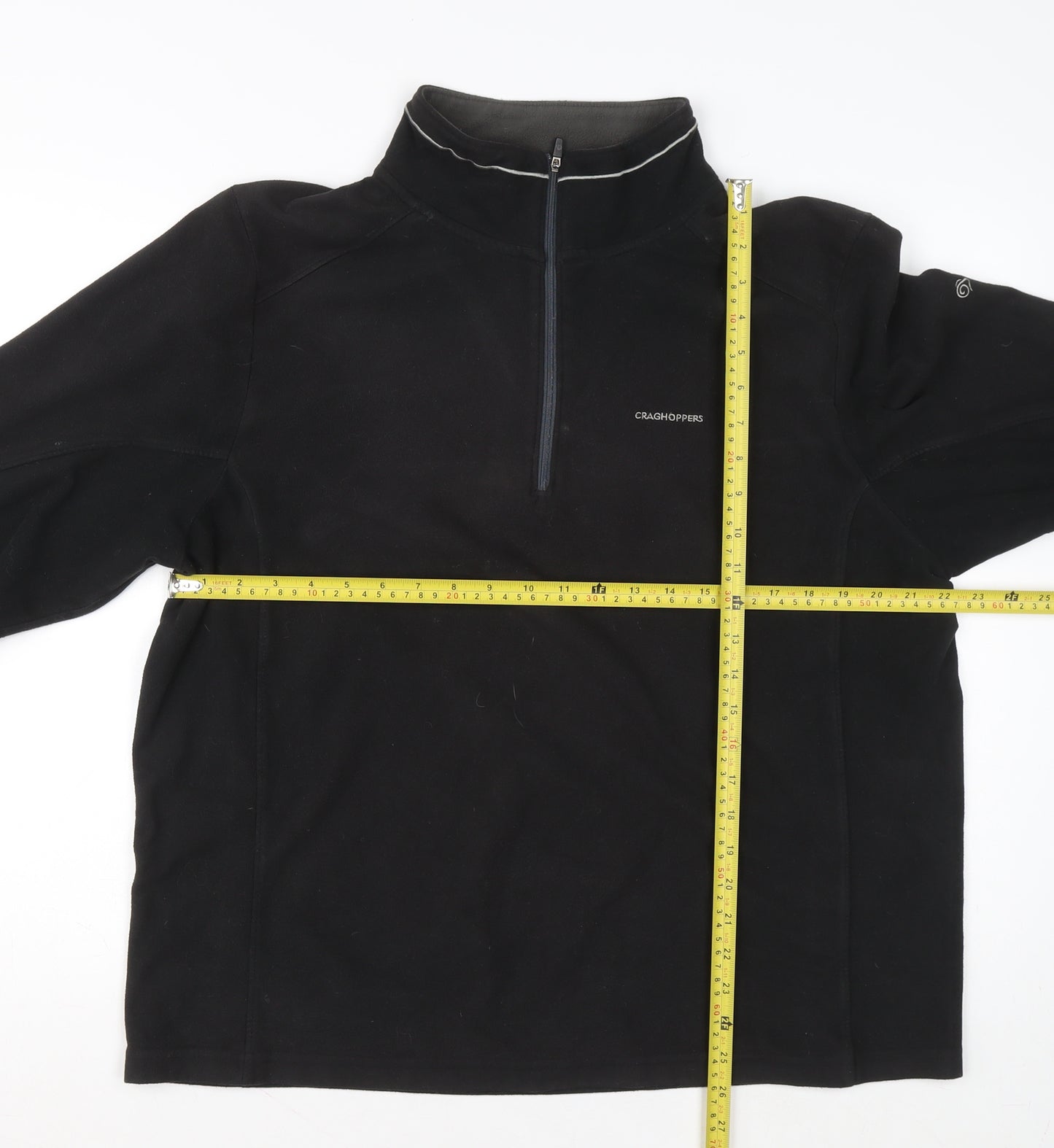 Craghoppers Men's Black XL Fleece 1/4 Zip Pullover Sweatshirt