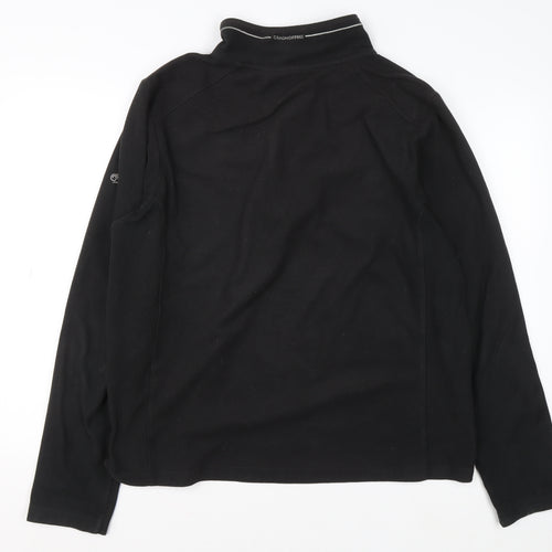 Craghoppers Men's Black XL Fleece 1/4 Zip Pullover Sweatshirt
