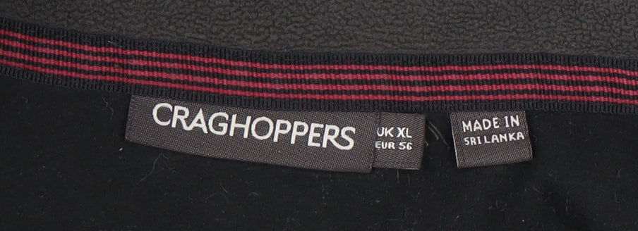 Craghoppers Men's Black XL Fleece 1/4 Zip Pullover Sweatshirt