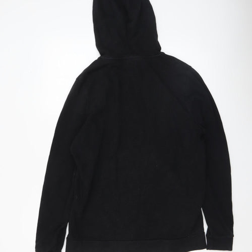ASOS Men’s Black Pullover Hoodie Cotton Medium Regular Fit